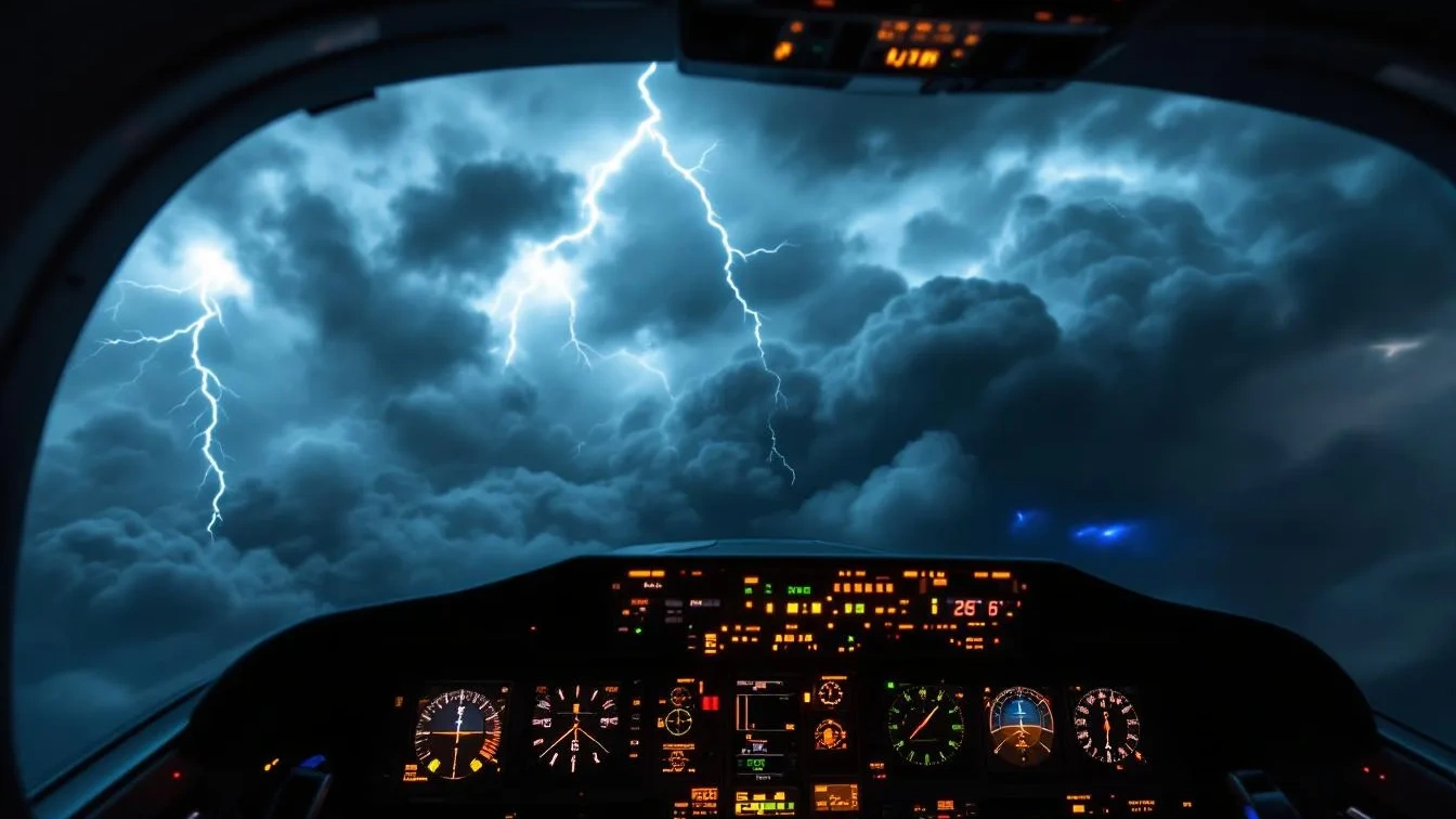 Warum Piloten bei Gewittern sicher fliegen können