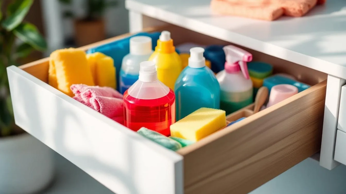 Warum deine Putzmittel im Schreibtisch so viel besser organisiert sind