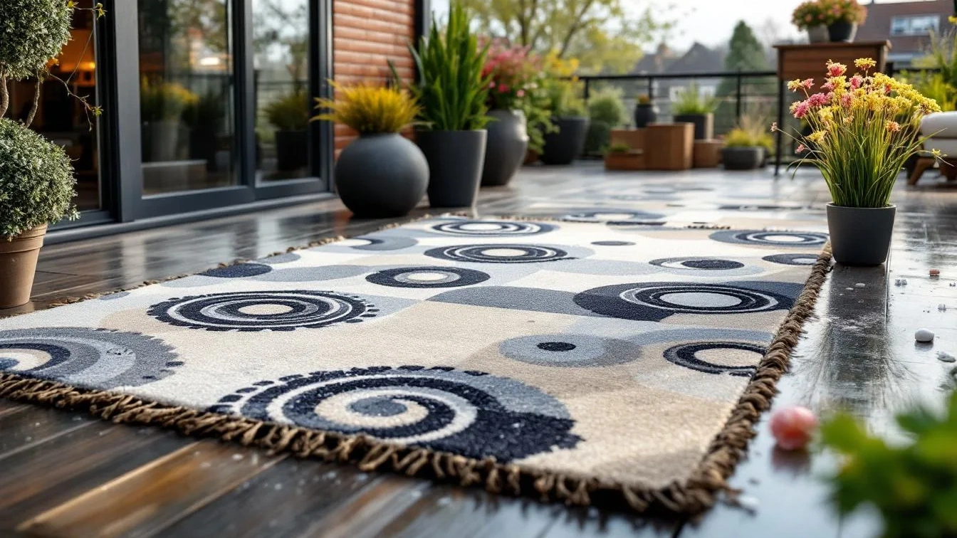 Weder Regen noch Sonne, dieser Trick schützt Outdoorteppiche perfekt