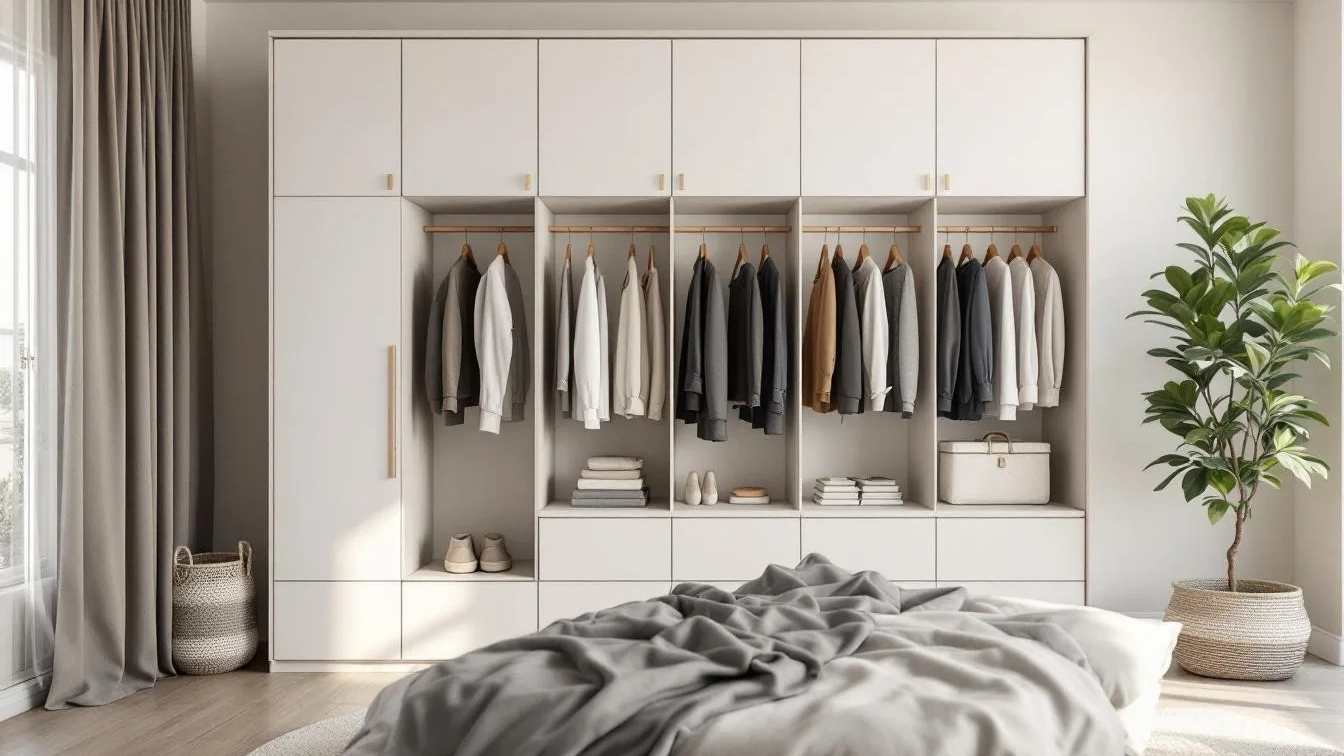 Weder Schrank noch Regal, dieser Trick ordnet das Schlafzimmer perfekt