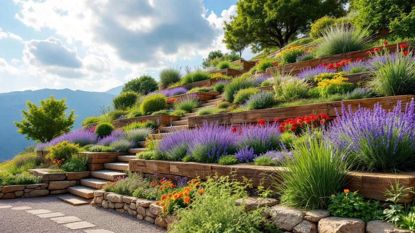 Weder teure Terrassen noch Stützmauer, dieser Trick gestaltet Hangbeete perfekt